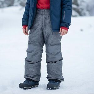 Champion Gray Insulated Snow Ski Pants Youth Size S/P 6-7 Winter